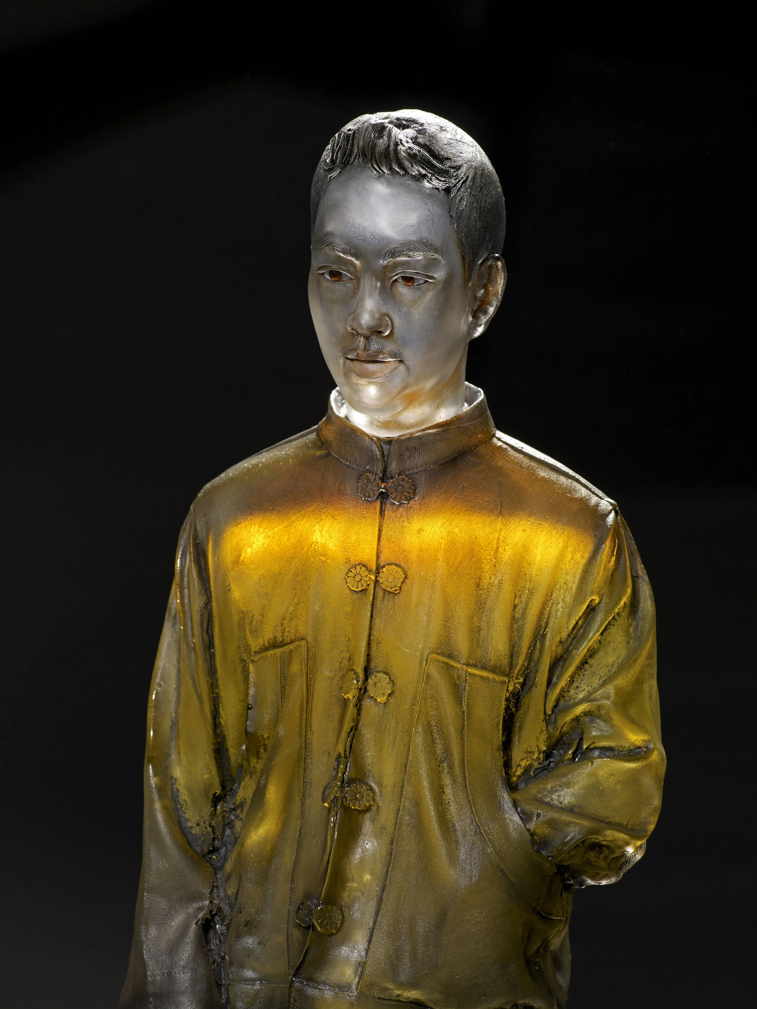 Hsai Lern | Mold Blown, Cast Glass, Oil Paint, Mixed Media | 42" H x 22" W x 20" D | 2010