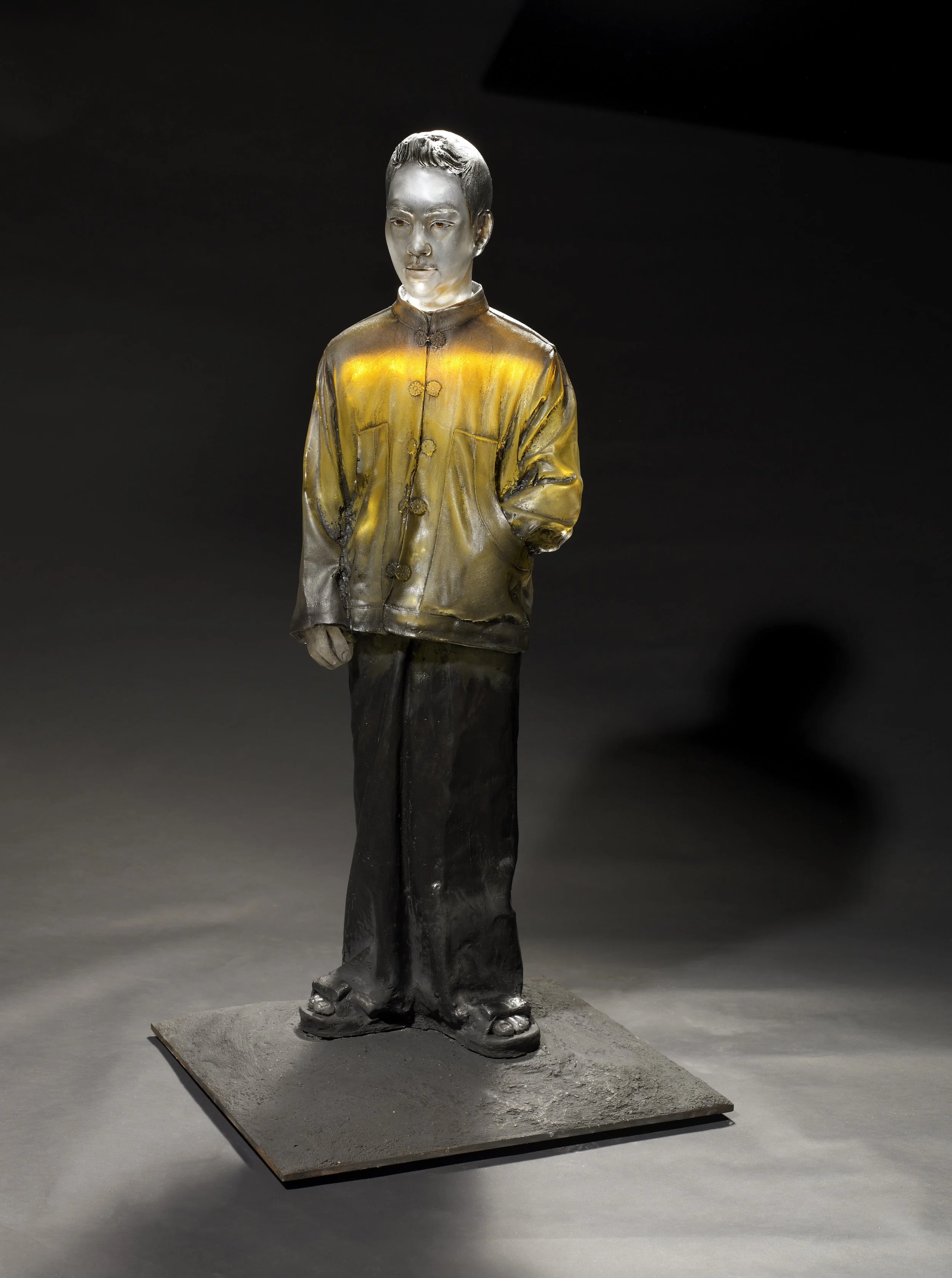 Hsai Lern | Mold Blown, Cast Glass, Oil Paint, Mixed Media | 42" H x 22" W x 20" D | 2010