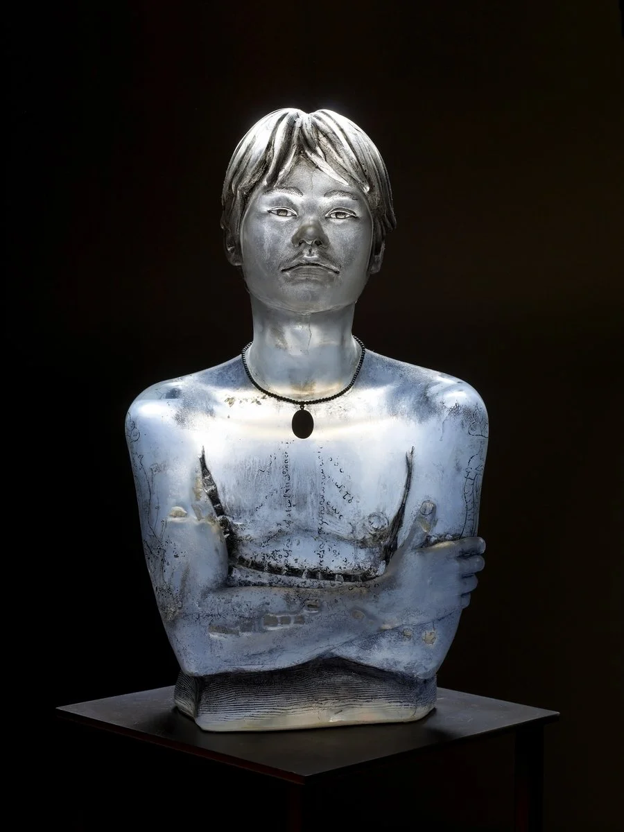 Kawn Wan | Blown Glass, Oil Paint | 26.5" H x 16" W x 10.5" D | 2010