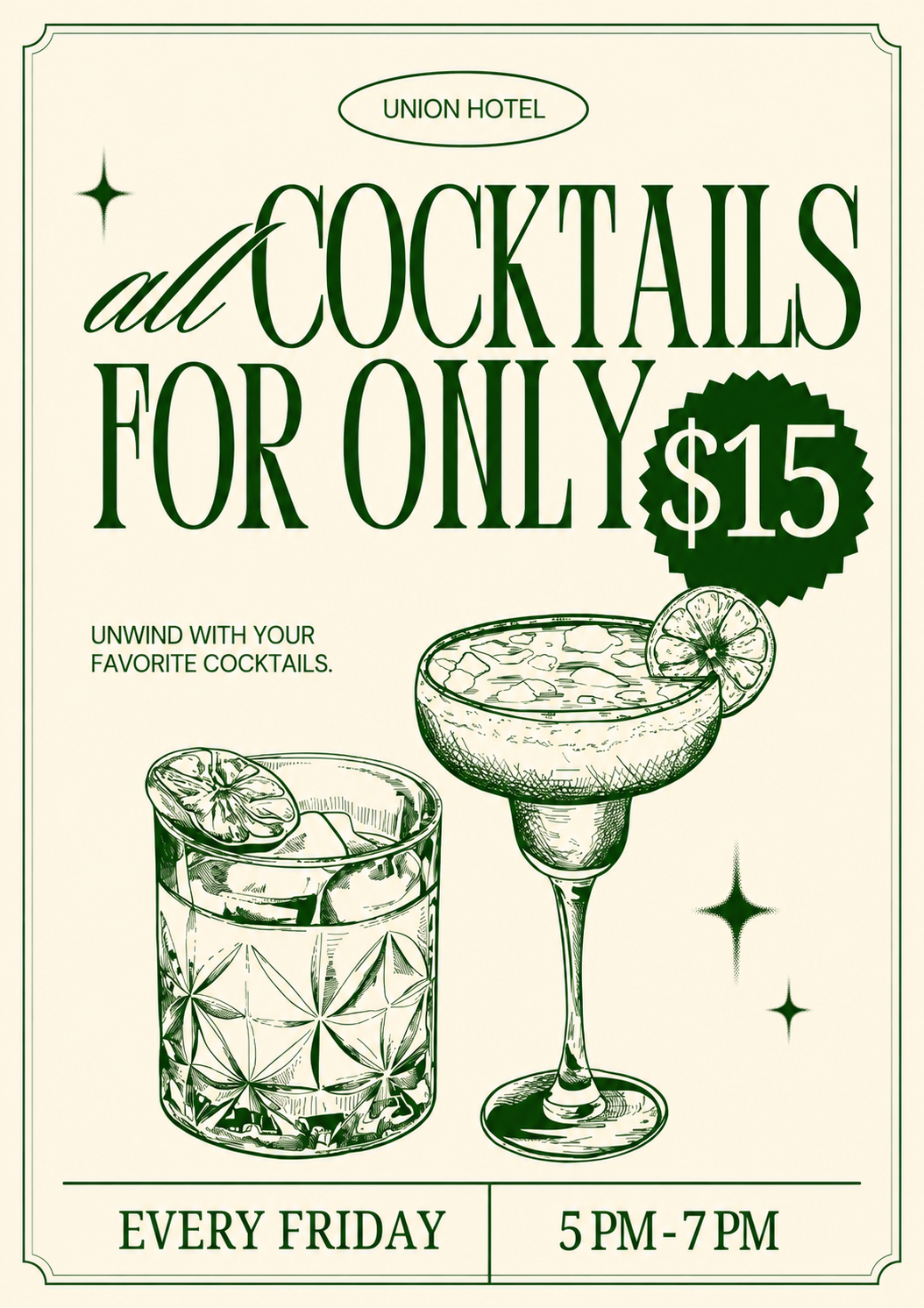 Cocktail Happy Hour 