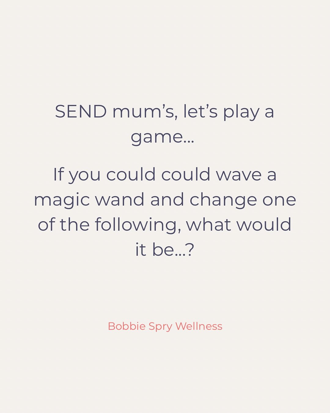 Ok, so I can&rsquo;t promise you all of those all of the time (although wouldn&rsquo;t that be nice!) and I don&rsquo;t have a magic wand...

But here&rsquo;s the good news: you don&rsquo;t need a wand.

Because small, doable changes - the kind that 