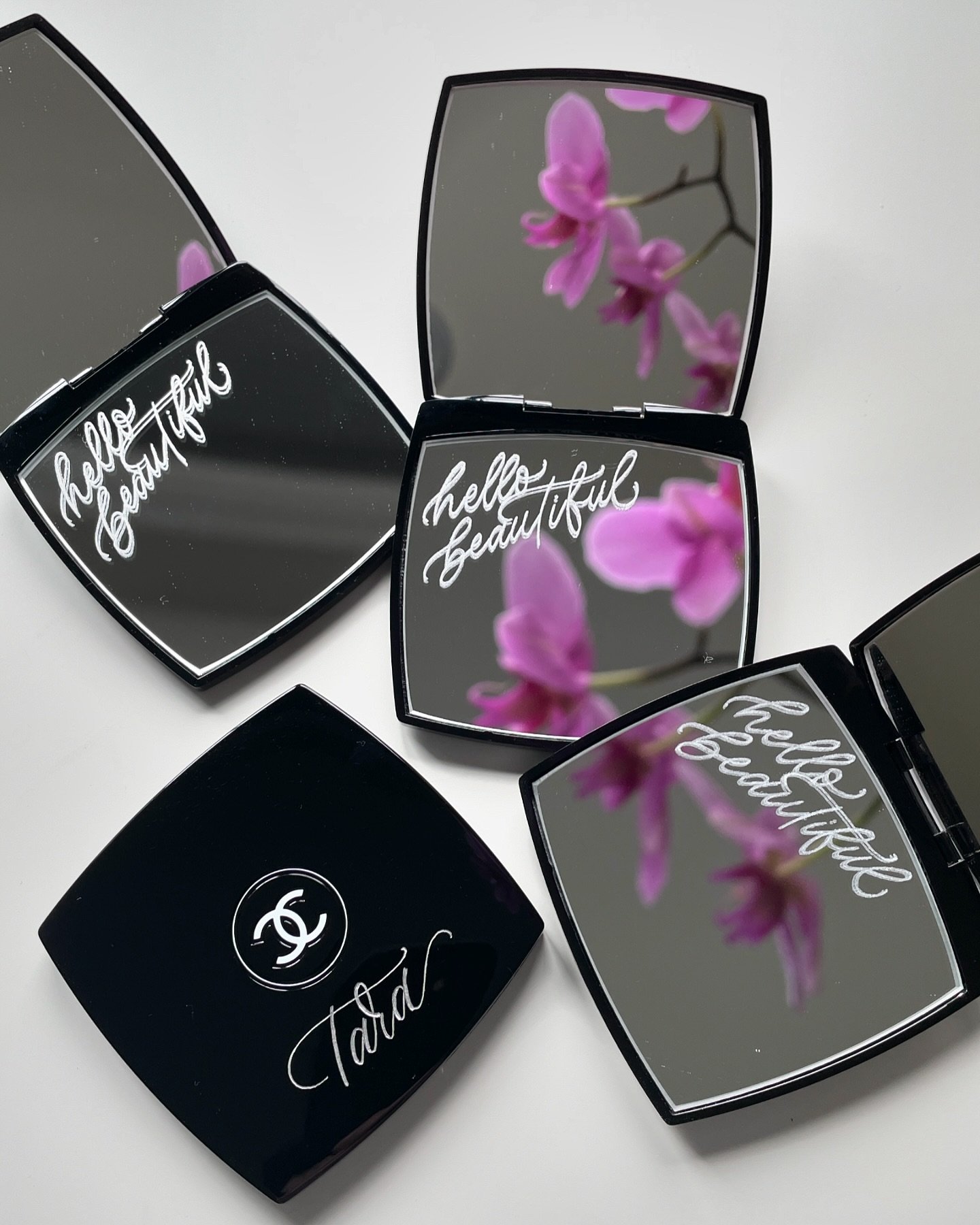 Engraved #Chanel for this bridal party 🤍