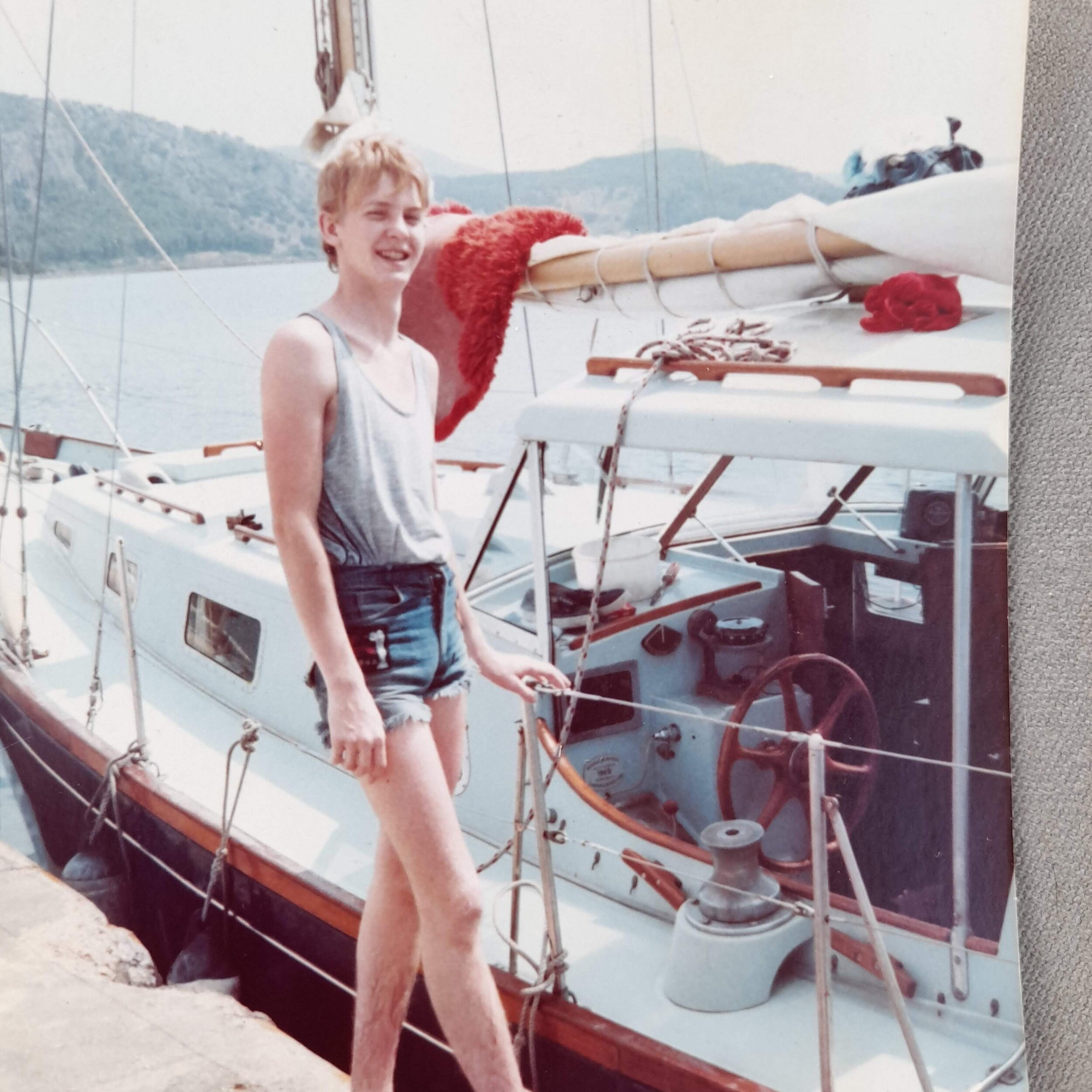 1982 first sailing trip stopping in Argostoli