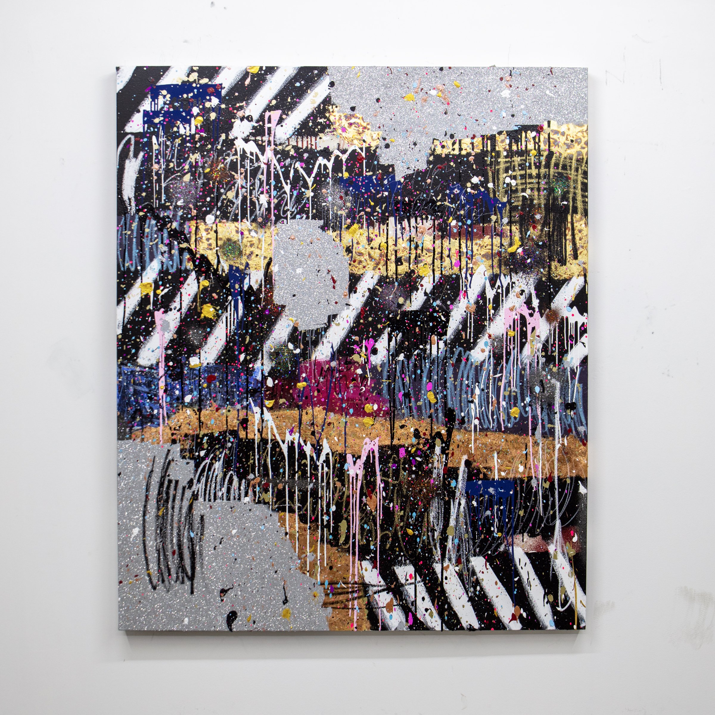 'noise with intent' - 60" x 72"