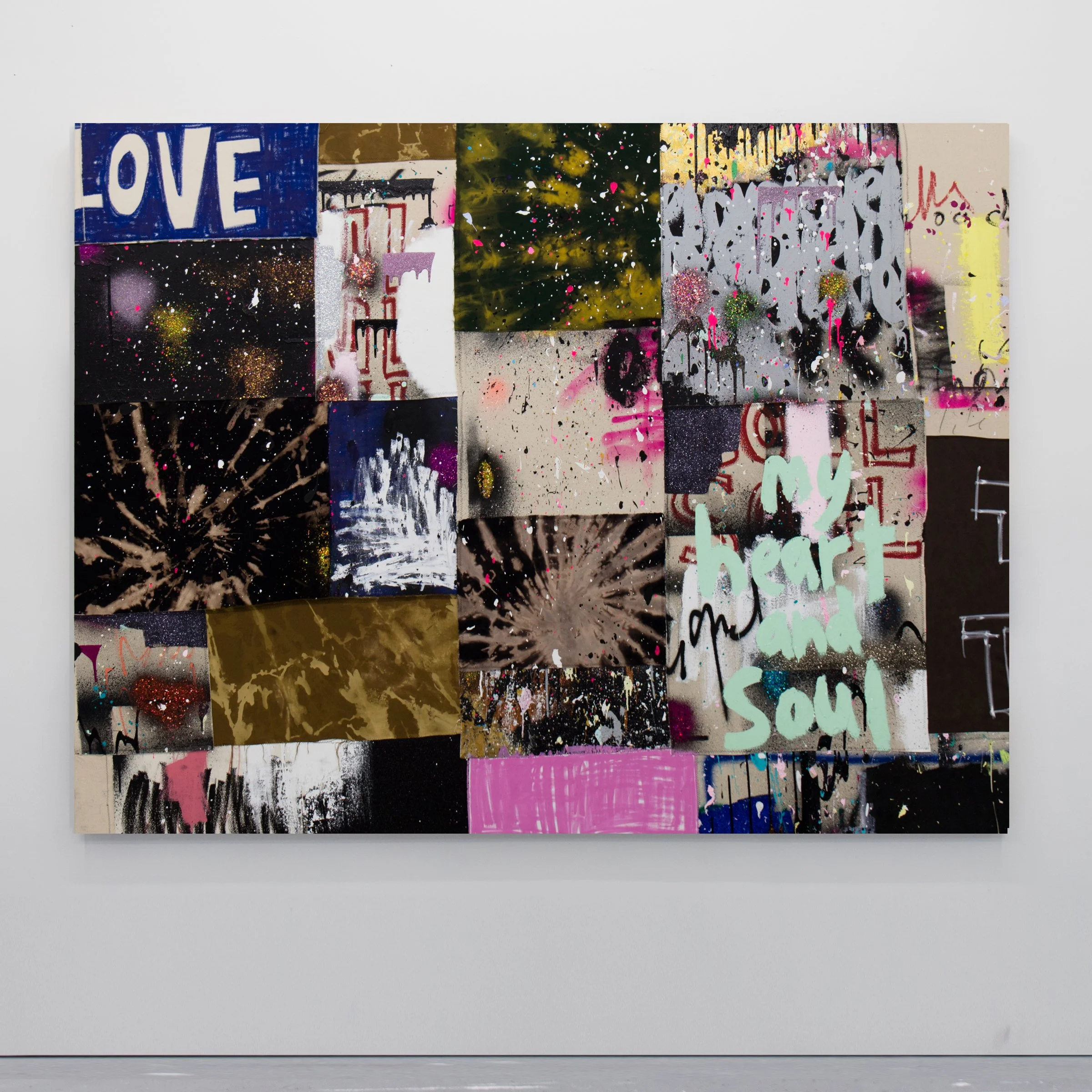 'all in' - 94 in x 72 in