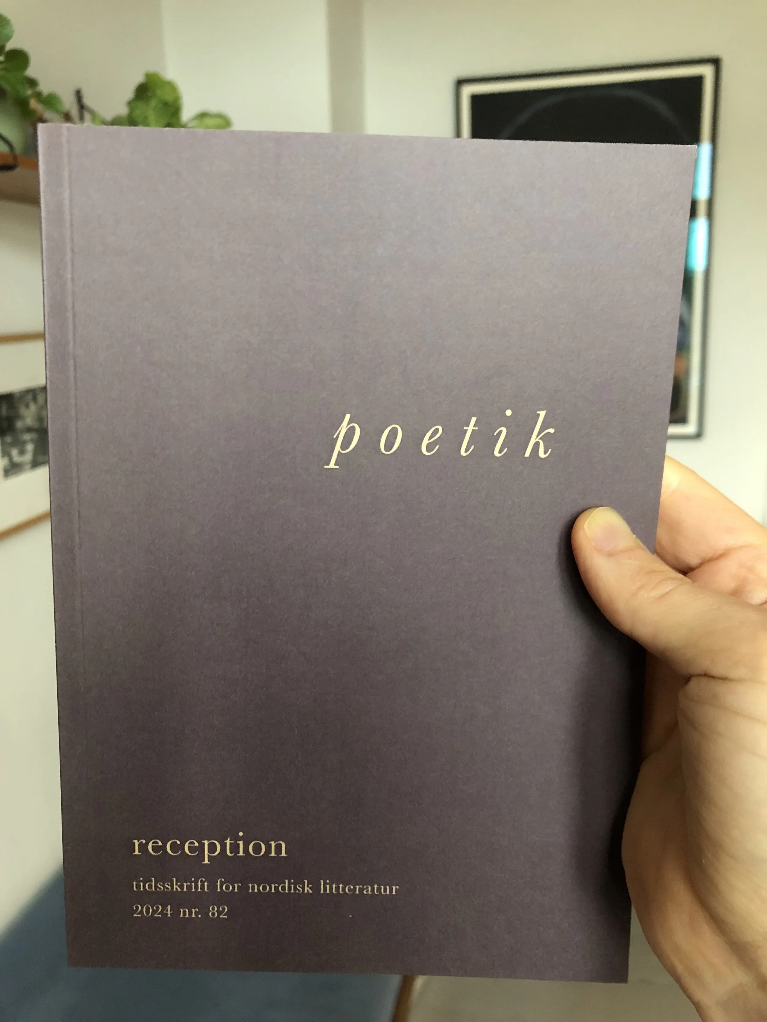 Tekst i tidsskriftet Reception: "Den autoimmune poetik – en begyndelse"