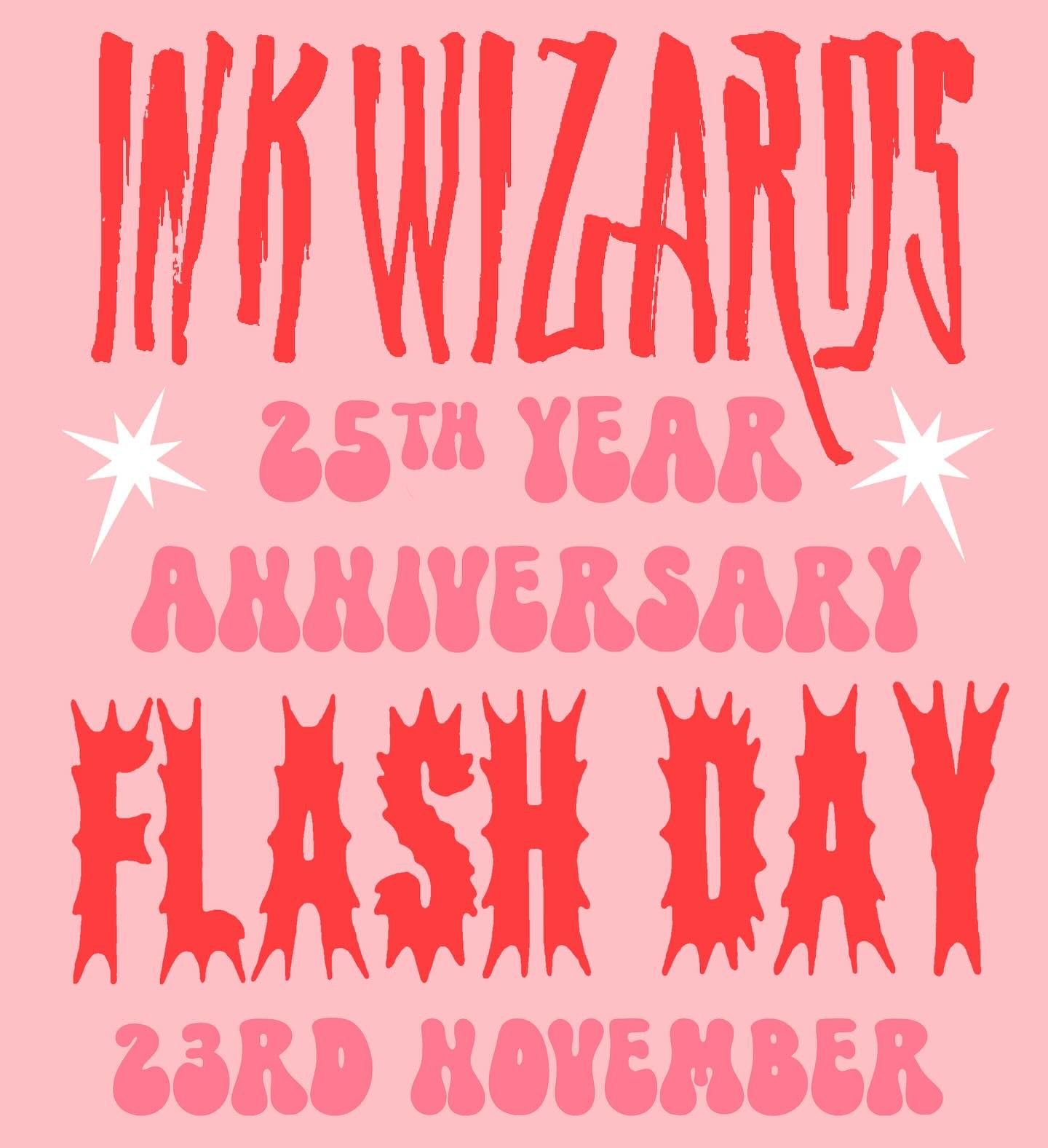 @inkwizardstattoo 
Saturday 23rd November everyone,  chuck it in your calendar!
There will be a bar, Chef B cooking up gourmet options on the BBQ, guest artists, plenty of sick designs, art &amp; merch up for grabs, live graffiti demonstration, games
