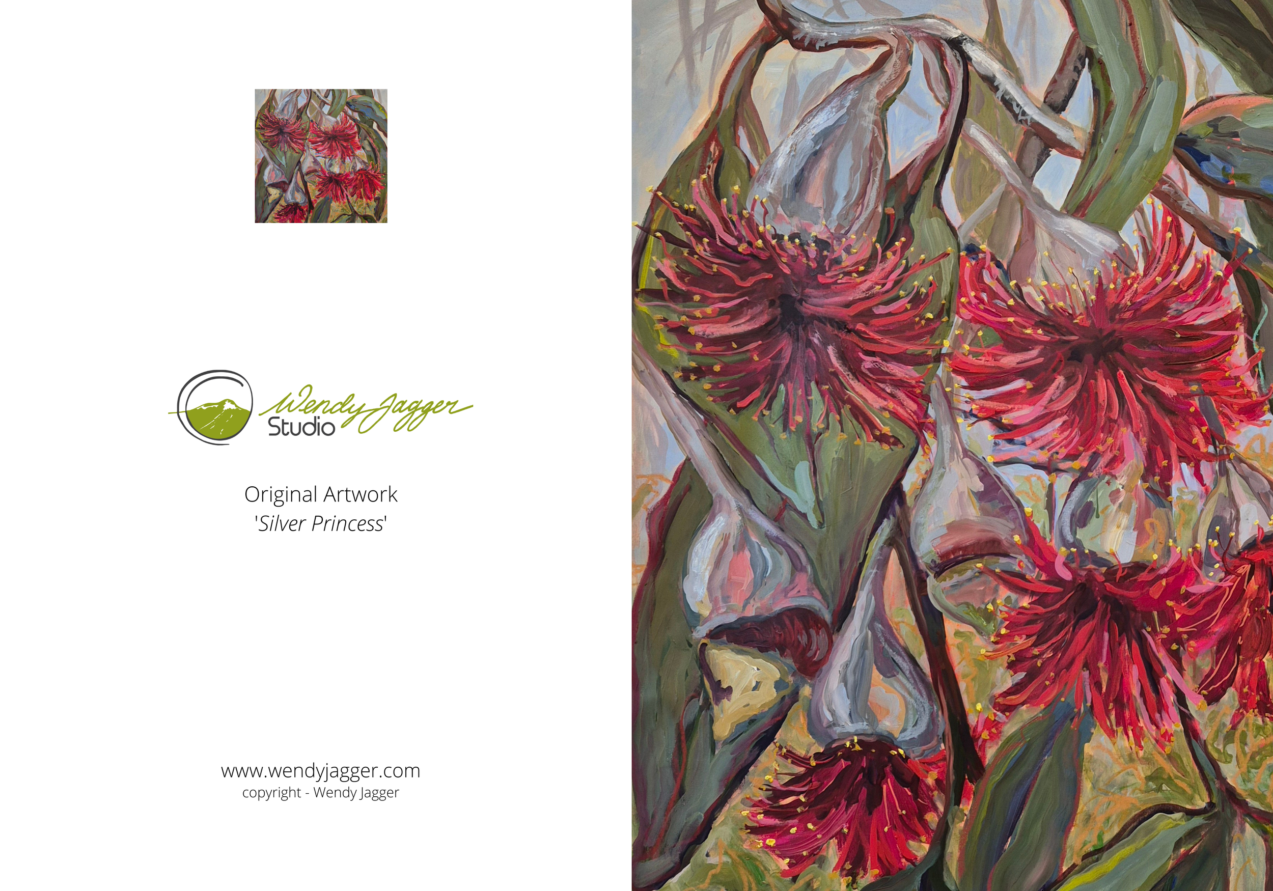 Wendy Jagger Studio - Blank Card - 'Silver Princess'.png