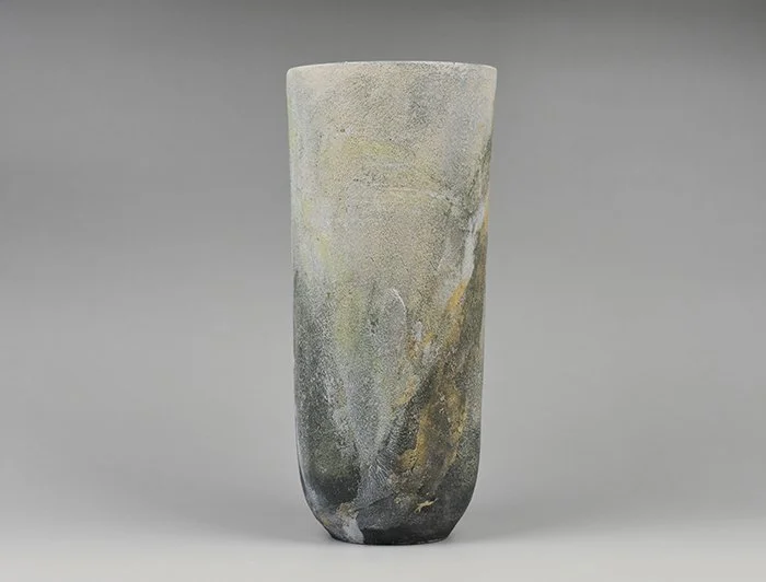 Granite Tor - wheel thrown stoneware, stains, glaze. 31 x 13.5 cm AVAILABLE