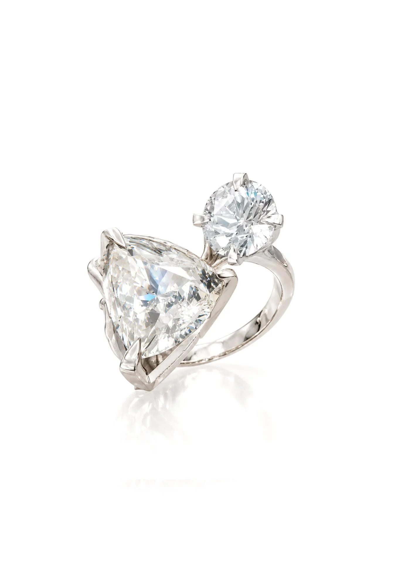 White Gold Engagement Ring with Natural White Paraiba Tourmaline