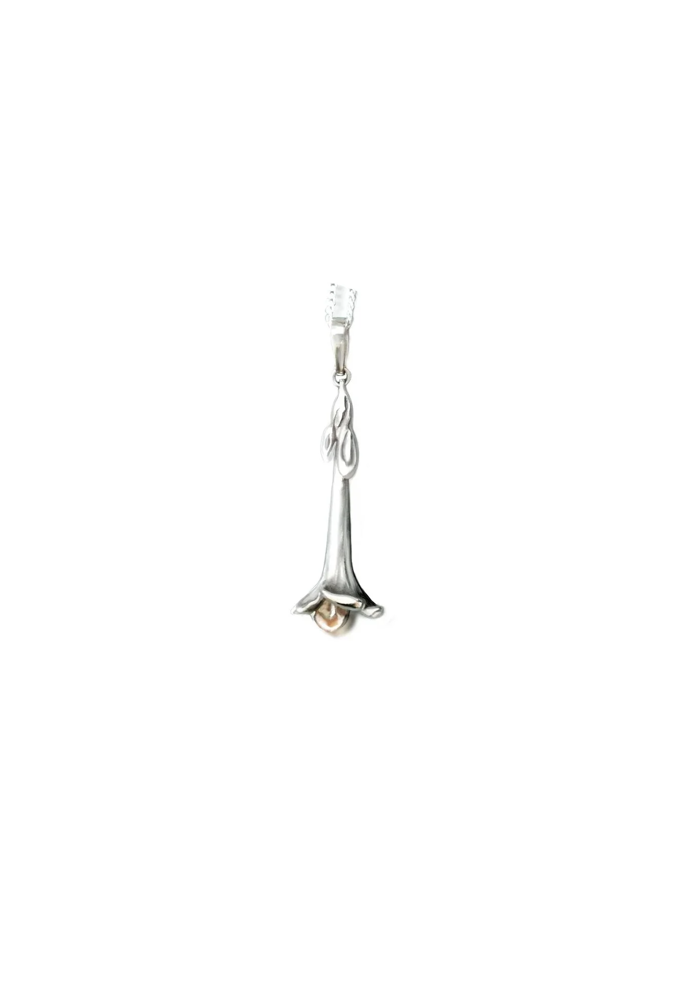 Sterling Silver Bindweed Pendant Necklace