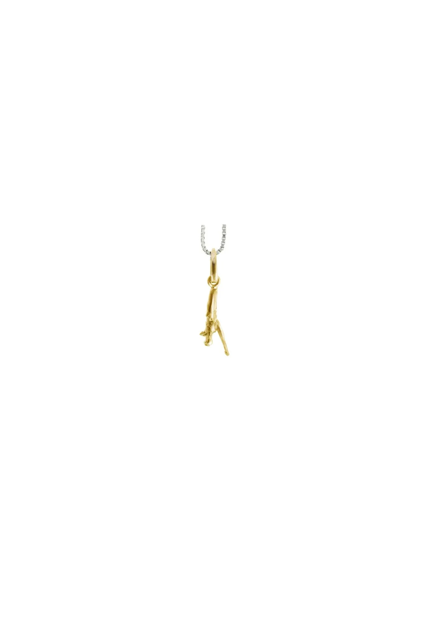 Contemporary Tea Pendant Charm in 18 Karat Yellow Gold