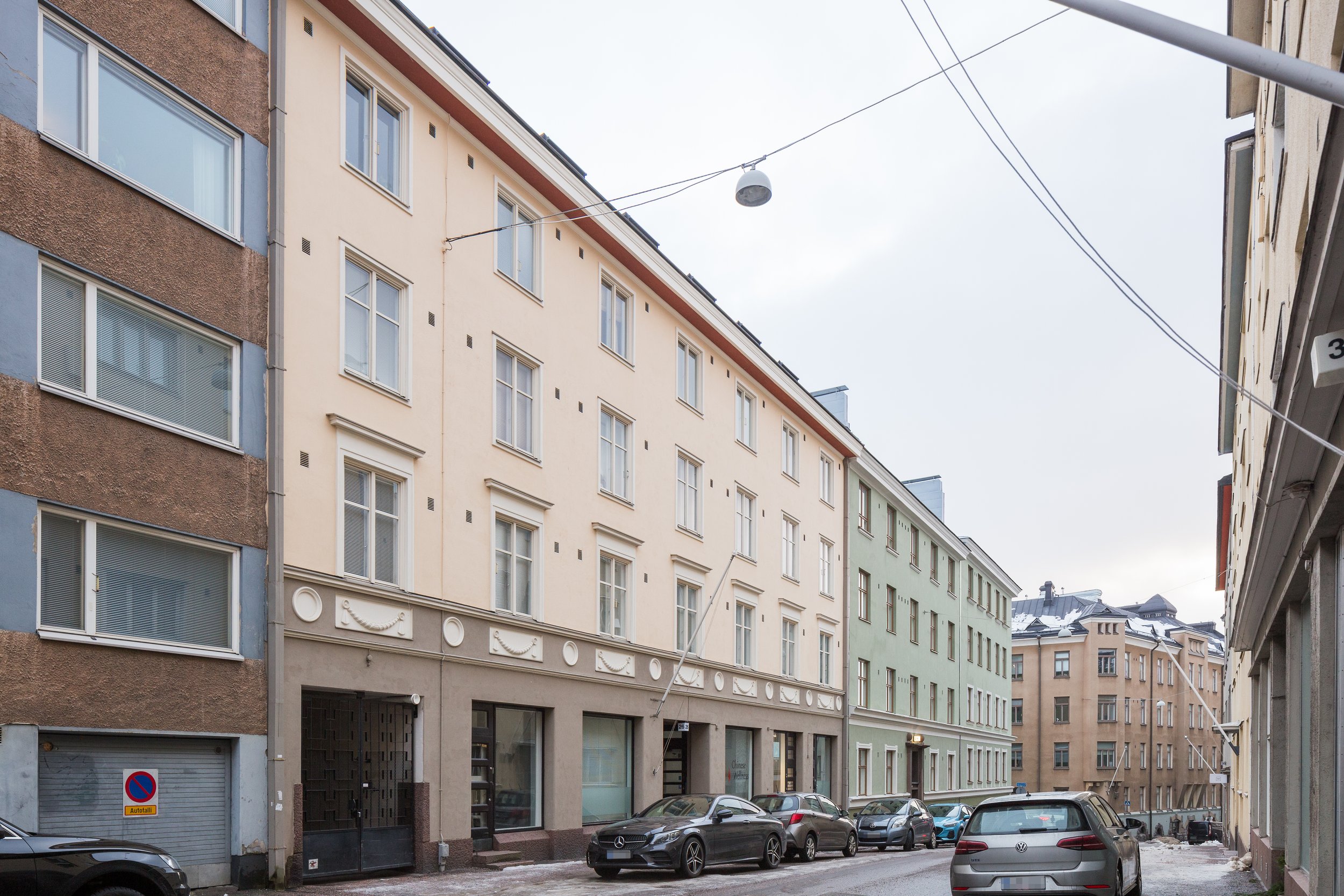 Valokuva kaksiosta, Helsingin Punavuoressa. Laadukas asuntokuvaus pääkaupunkiseudulla ja kehyskunnissa.