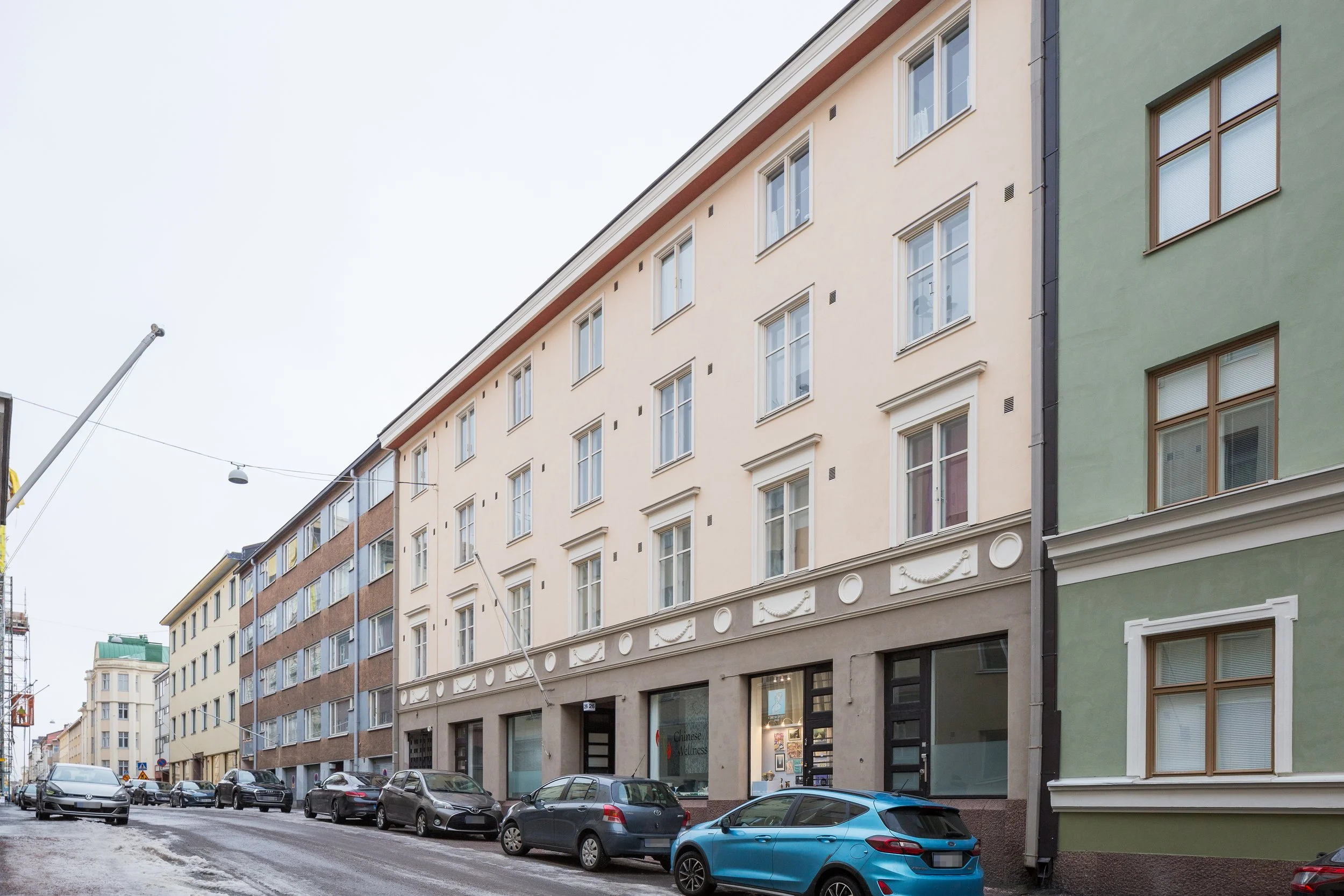 Valokuva kaksiosta, Helsingin Punavuoressa. Laadukas asuntokuvaus pääkaupunkiseudulla ja kehyskunnissa.