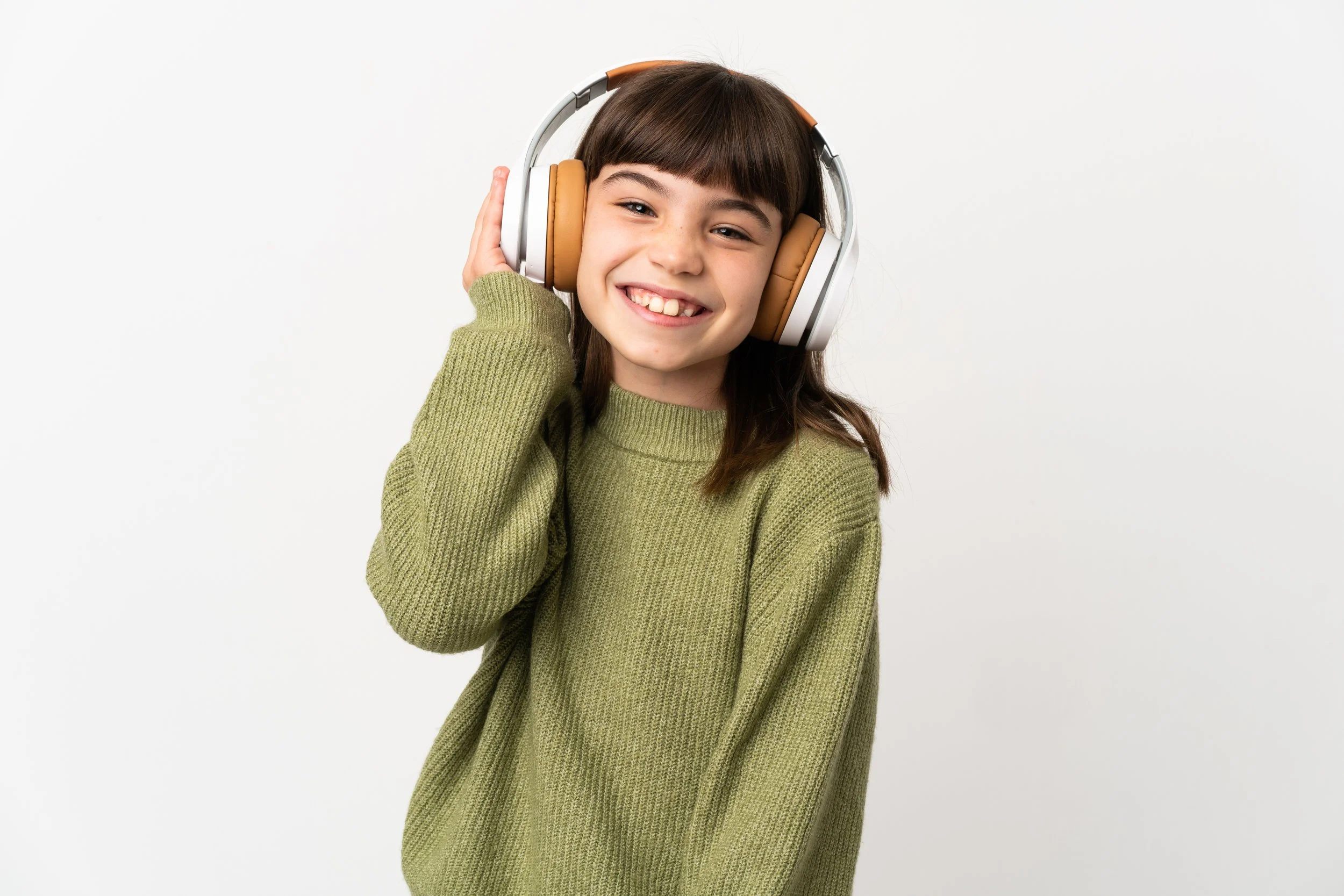girl wearing ear protection