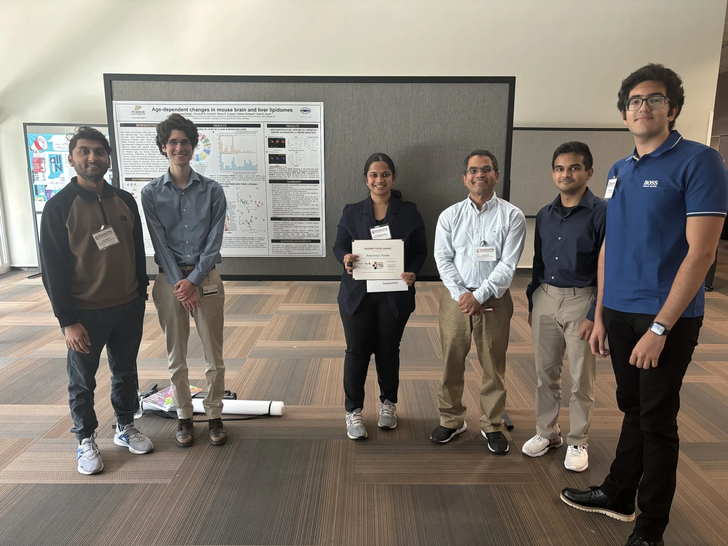Punyatoya receives the Kroenke Poster Award at the Indiana CTSI Annual Meeting (2024)