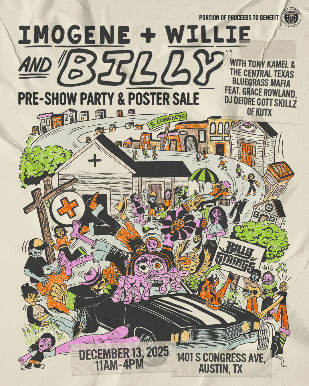 Imogene + Willy and Billy: Pre-Show Party & Poster Sale