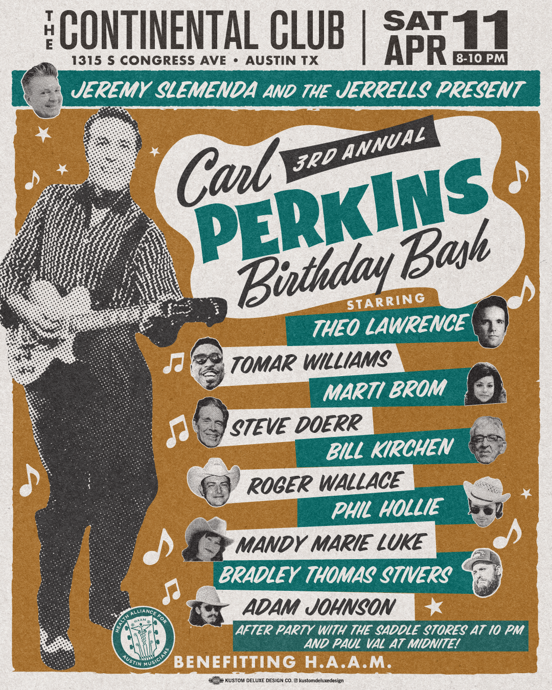 Carl Perkins 3rd Annual Birthday Bash