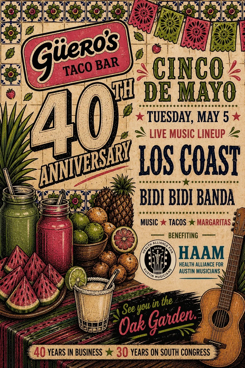 Guero’s 40th Anniversary Cinco de Mayo Party