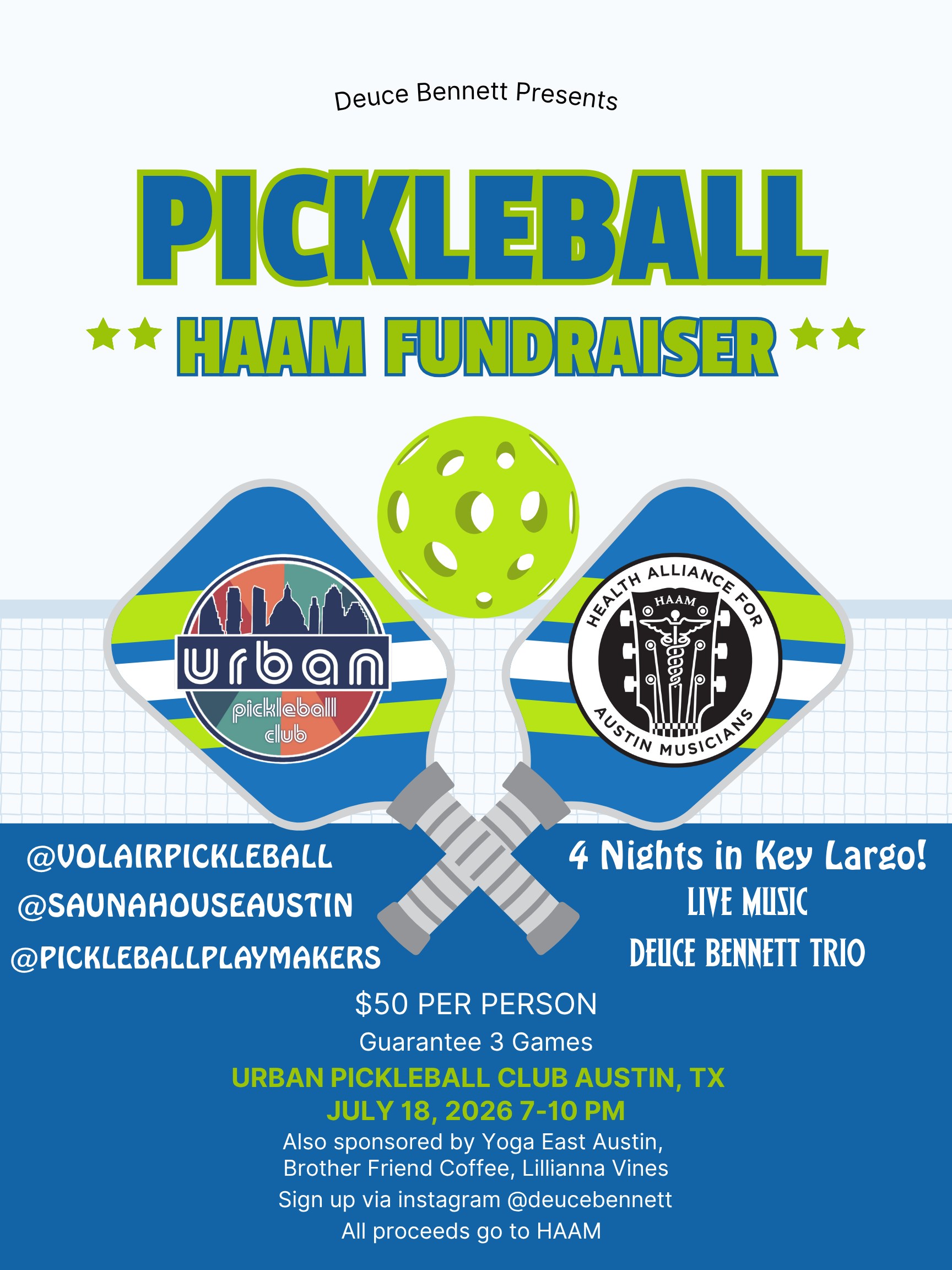 Pickleball HAAM Fundraiser