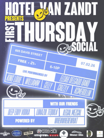 First Thursday at Hotel Van Zandt 