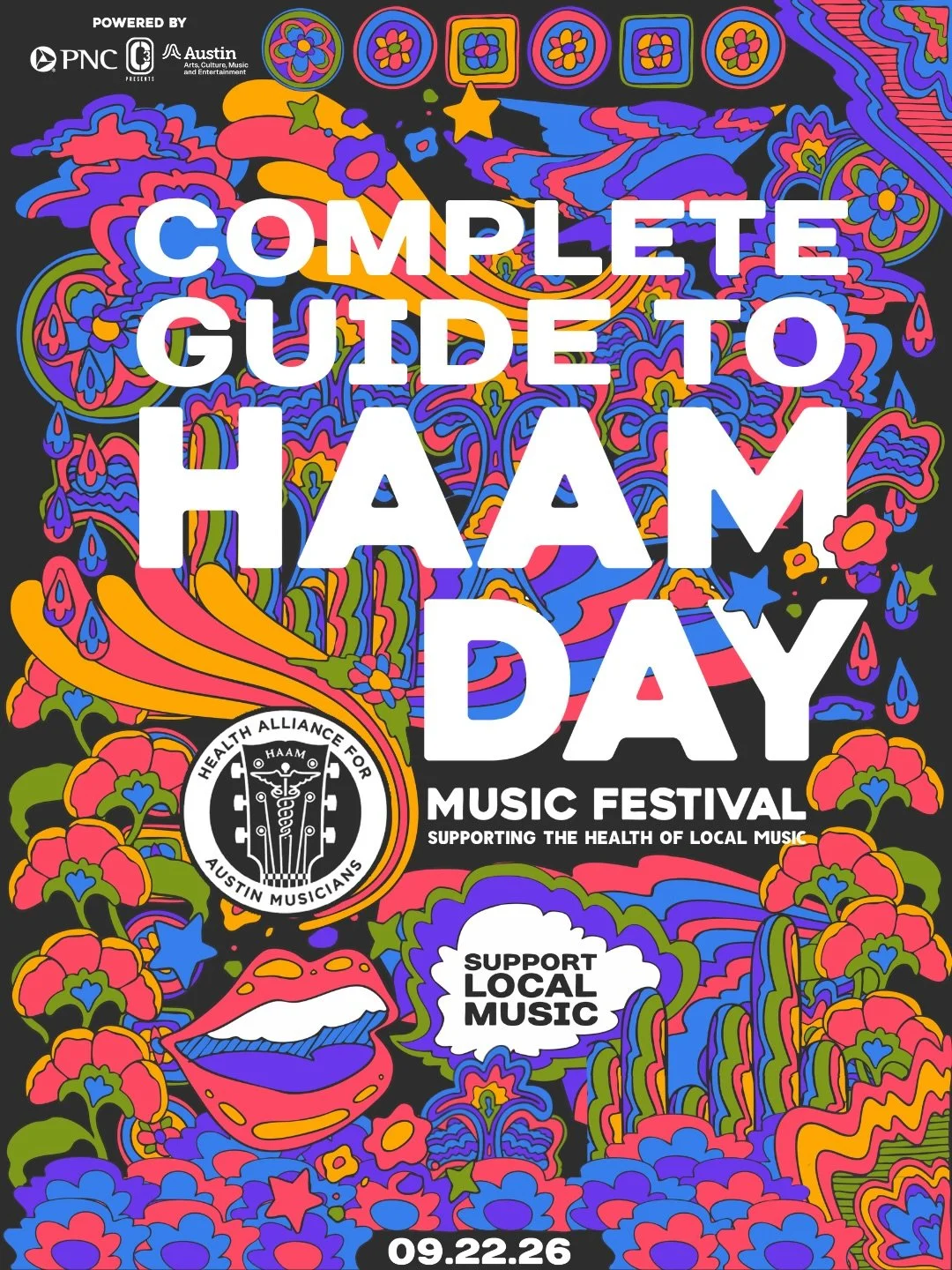 HAAM Day 2026 Music Festival is officially less than one month away on Tuesday, September 22nd! Powered by PNC &amp; C3 Presents, with support in part by an Elevate Grant from Austin Arts, Culture, Music and Entertainment, HAAM Day Music Fest is the 