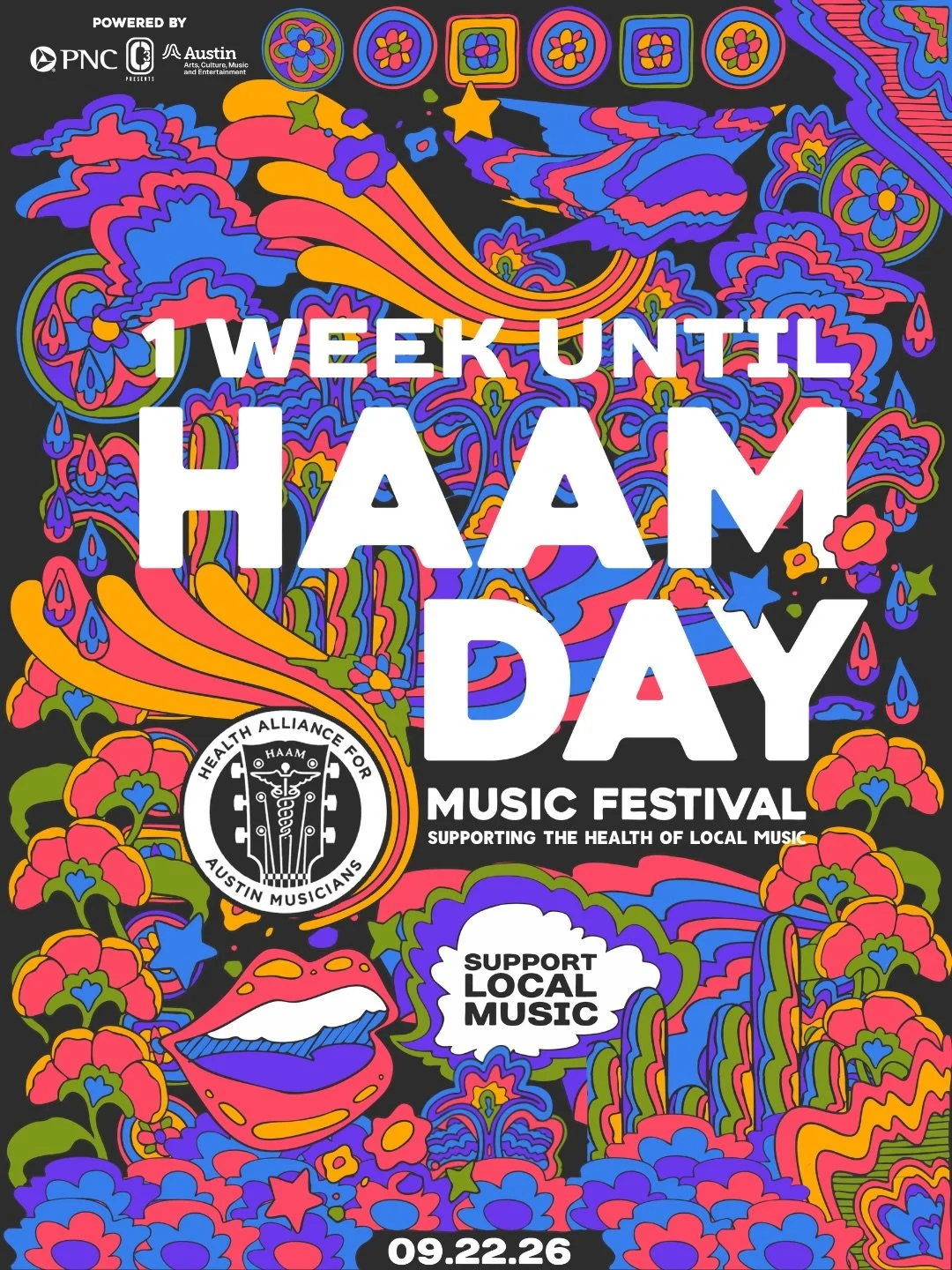 👄🗯️ One Week Countdown: 636 musicians. 280 performances. 207 venues. 1 epic day of local music.

HAAM Day Music Festival is the world&rsquo;s largest one-day all-local music festival &mdash; more than nine days&rsquo; (and counting) worth of non-st
