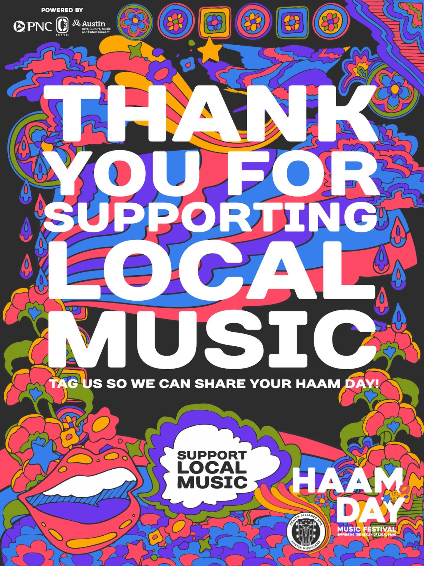 THANK YOU, AUSTIN! Yesterday was our biggest HAAM Day Music Festival to date: 757 musicians. 334 performances. 227 venues and businesses supporting HAAM. Over 10 days of music in less than 24 hours. 1 epic day of local music.

We&rsquo;re still ridin