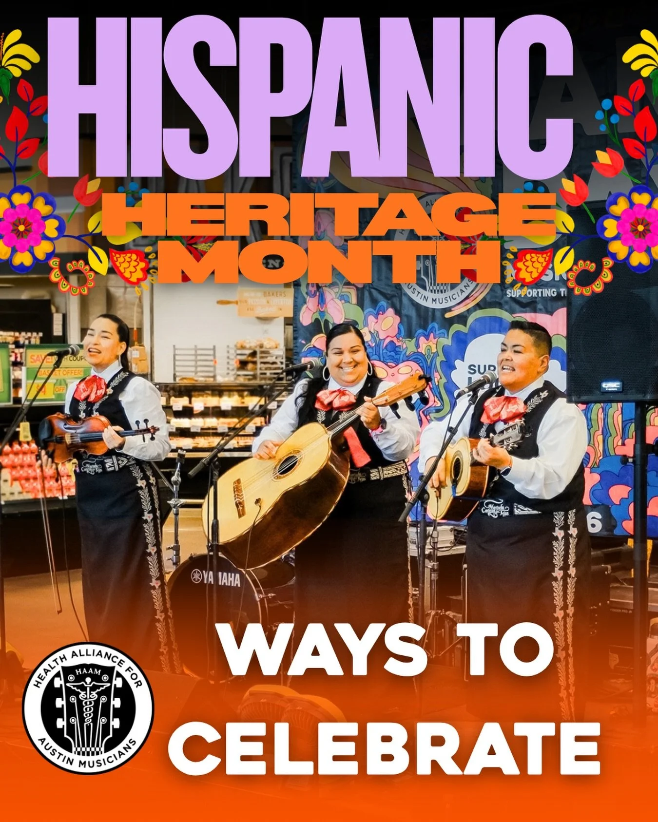 Hispanic Heritage Month is celebrated through October 15! ❤️

Austin&rsquo;s music and culture are deeply shaped by Hispanic and Latine artists, musicians, traditions, and communities. There are plenty of ways to celebrate, support, and learn all yea