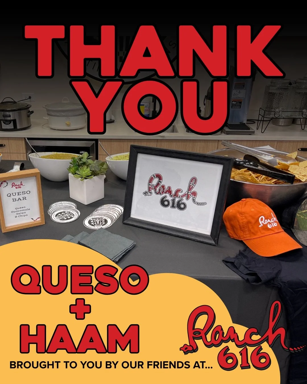 A big HAAM thank you to our friends at @ranch616 for sponsoring Queso + HAAM this year! 🧀💚

We&rsquo;re so grateful for your continued support of HAAM and Austin&rsquo;s music community! Thank you for helping us bring our members together over some