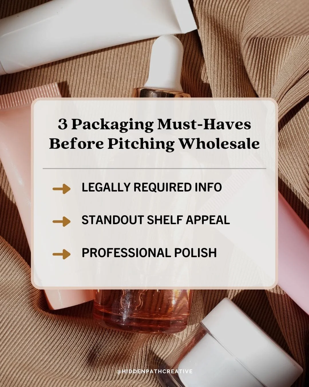 Retail buyers look at dozens of products a day. If your packaging doesn&rsquo;t instantly check these three boxes, it&rsquo;s working against you:⁣
⁣
1️⃣ Legally Required Info, aka Compliance: Are the right details (ingredients, weight, barcodes) cle