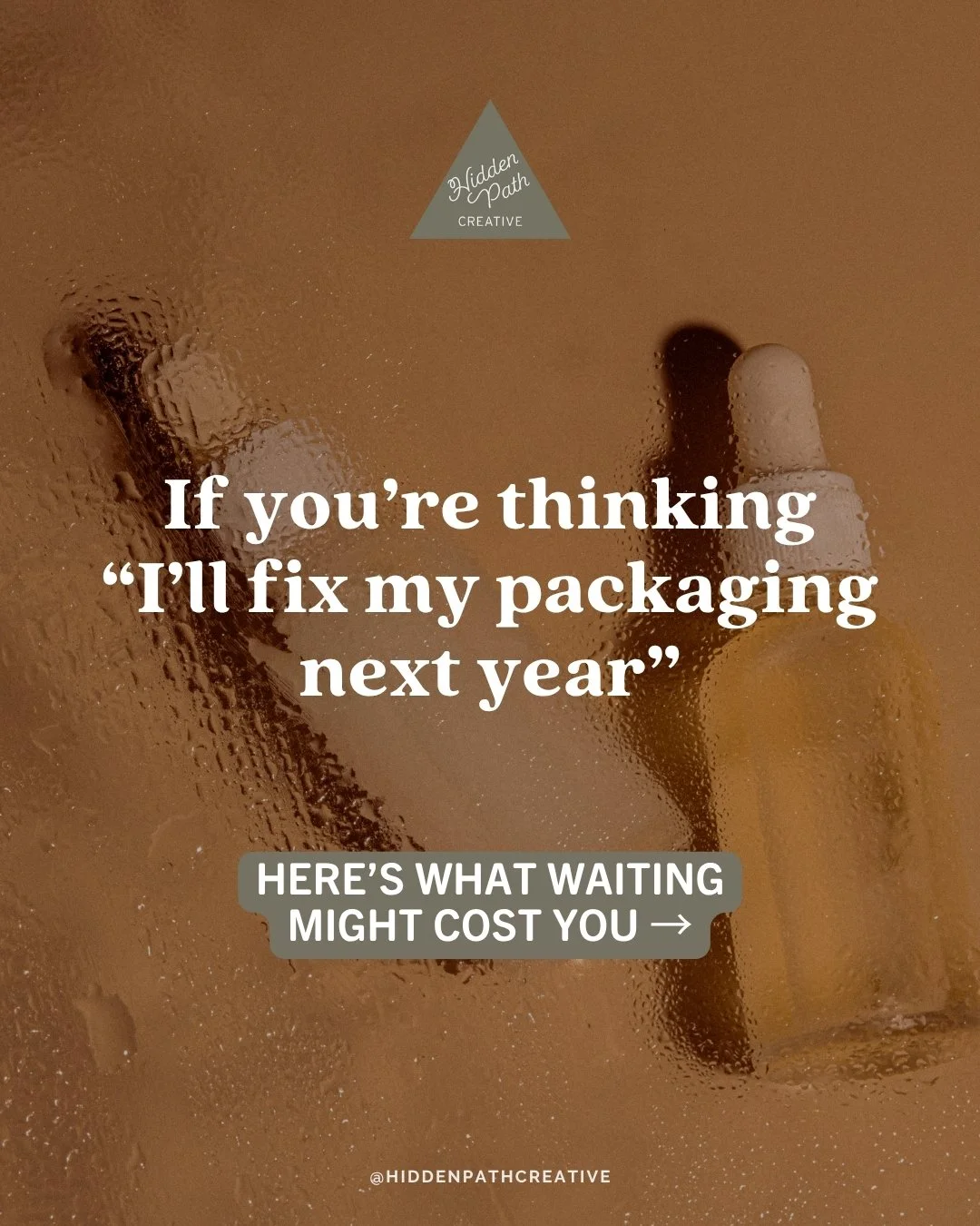 &ldquo;This label works for now&hellip;&rdquo;⁣
⁣
I hear it all the time&mdash;founders holding off on a packaging upgrade until &ldquo;next year&rdquo; or &ldquo;after the holidays.&rdquo;⁣
⁣
But here&rsquo;s the thing: buyers don&rsquo;t give feedb