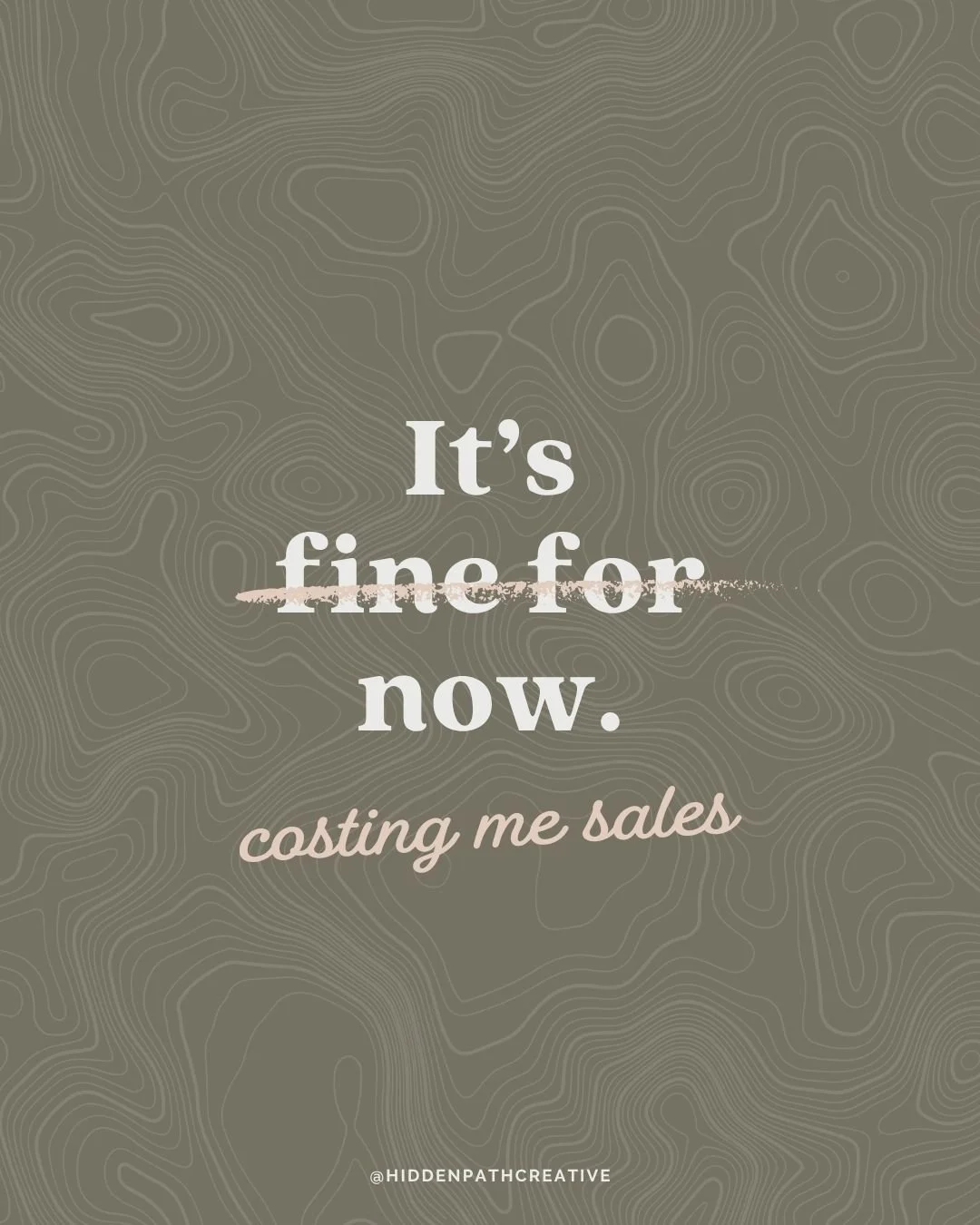 &ldquo;It&rsquo;s fine for now.&rdquo;⁣
&ldquo;I&rsquo;ll fix it after this launch.&rdquo;⁣
&ldquo;Maybe next quarter when I have more time&hellip;&rdquo;⁣
Sound familiar?⁣
I&rsquo;ve heard every version of &ldquo;I&rsquo;ll fix it later&rdquo;&mdash