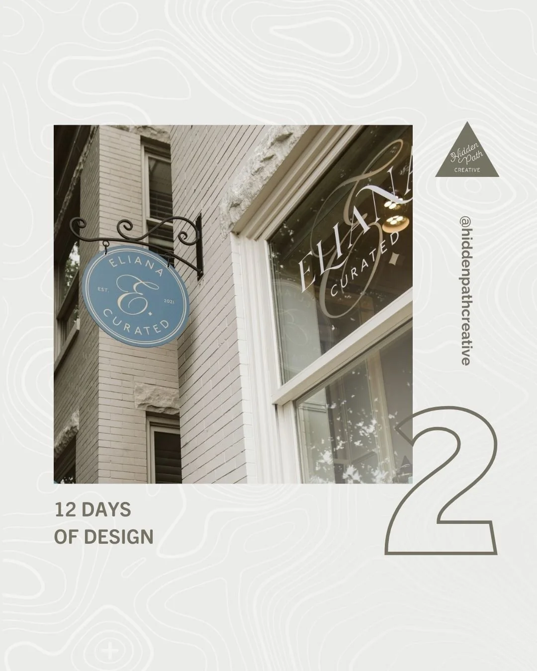 Day 2: A new name, a new chapter, a full glow-up.⁣
⁣
This was one of our biggest projects of the year: rebranding Icon Line Design into the refined, elevated world of Eliana Curated.⁣
⁣
From signature earrings to a full lifestyle brand, this update e