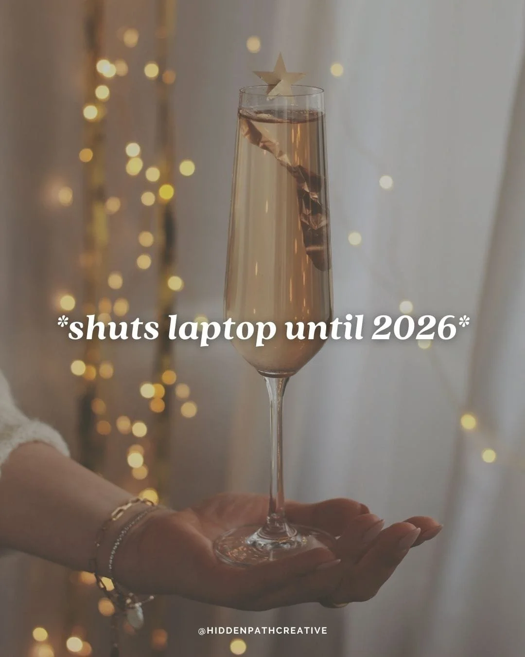 Consider this my official OOO until 2026 (but don&rsquo;t worry&mdash;content&rsquo;s still coming).⁣
I&rsquo;m closing my laptop for the year, but I&rsquo;ve prepped a few things to keep showing up while I log off.⁣
⁣
Grateful for every founder who 