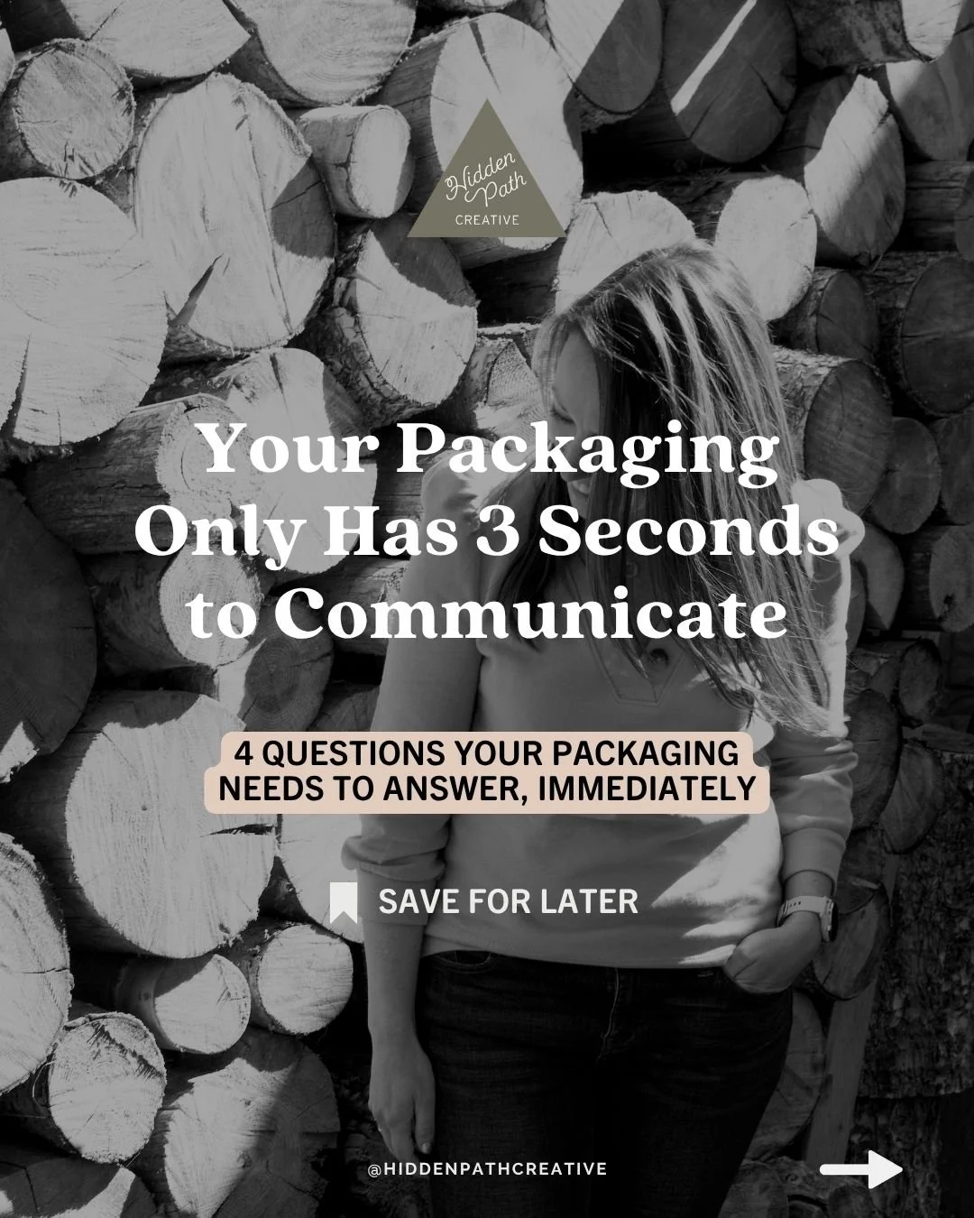 One of the biggest packaging mistakes I see growing brands make is trying to solve confusion with more information.⁣
⁣
More copy.⁣
More details.⁣
More explaining.⁣
⁣
But most shoppers aren&rsquo;t slowing down to read all of that.⁣
⁣
They&rsquo;re sc