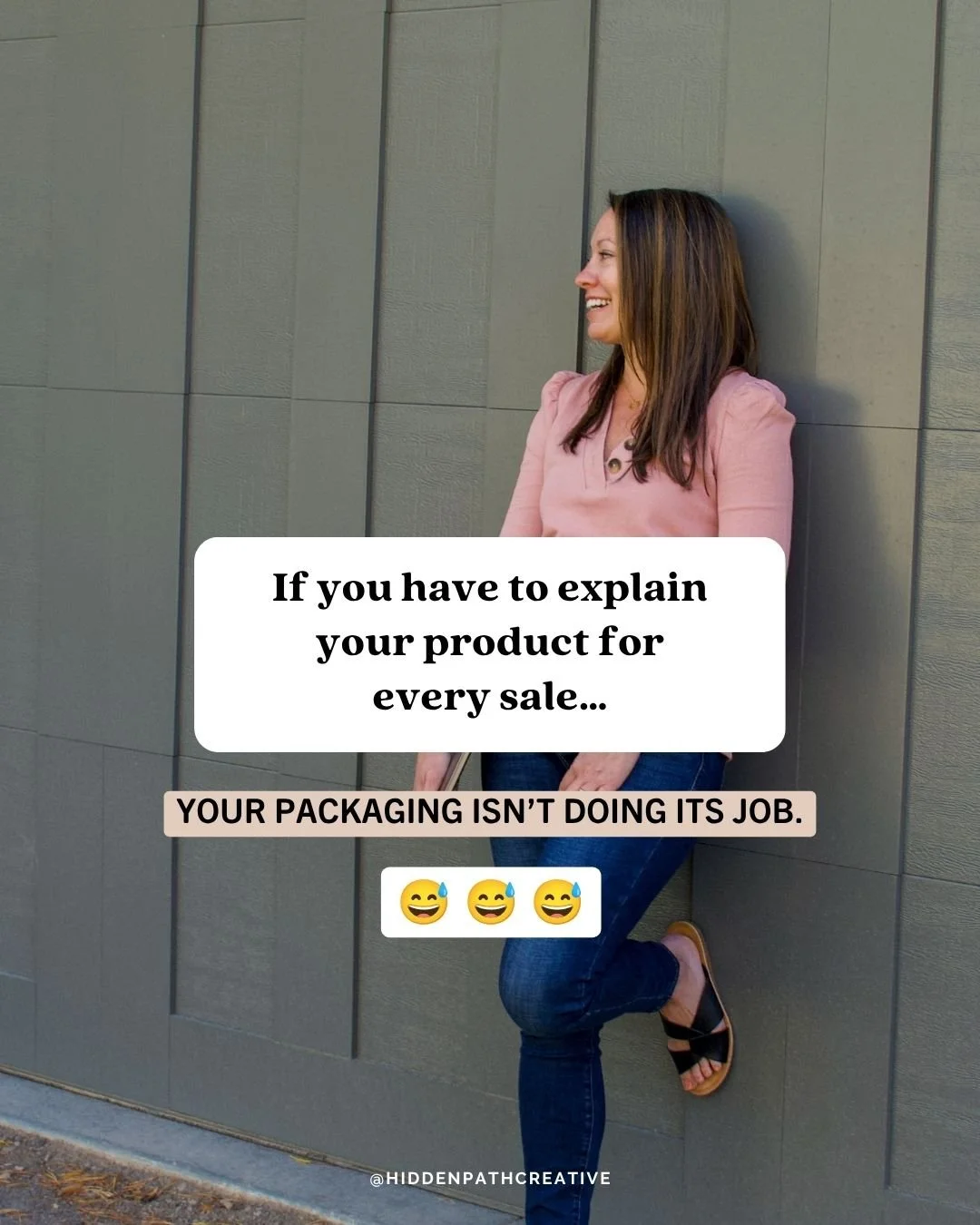 One of the biggest signs your packaging isn&rsquo;t retail-ready?⁣

You&rsquo;re still doing all the selling yourself.⁣

At markets, founders naturally fill communication gaps by answering questions in real time. But retail shelves, wholesale buyers,