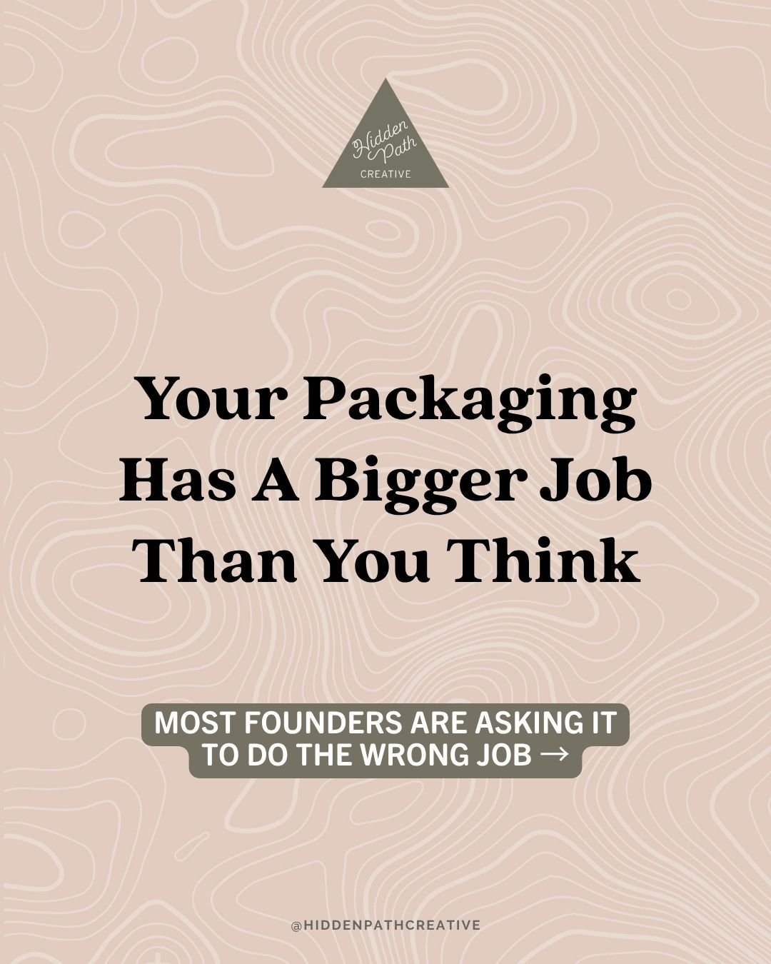 One of the biggest misconceptions I see from product founders?⁣
⁣
Thinking packaging's job is simply to look nice.⁣
Beautiful packaging is great.⁣
⁣
But beautiful packaging that doesn't communicate, build trust, or help customers understand the produ