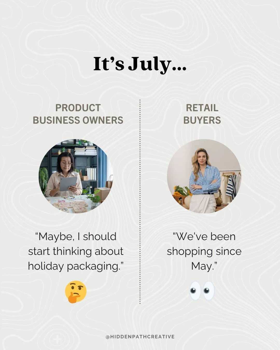 Every July I have some version of this conversation.⁣
⁣
"I thought I had plenty of time."⁣
⁣
The truth is...most product business owners aren't behind because they're disorganized.⁣
⁣
They're behind because nobody teaches them how retail ti
