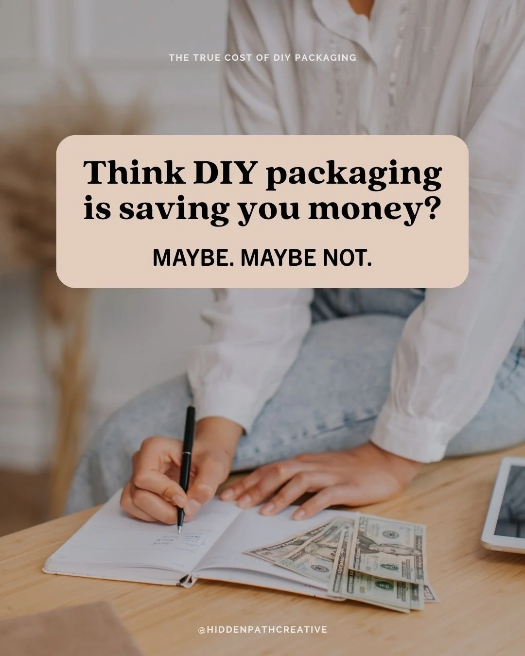 Most founders only calculate the invoice.⁣
Very few calculate:⁣
&bull; hours spent designing⁣
&bull; opportunity cost⁣
&bull; reprints⁣
&bull; lost confidence⁣
&bull; products that don't get picked up⁣
Those costs add up quickly.⁣
Packaging should be