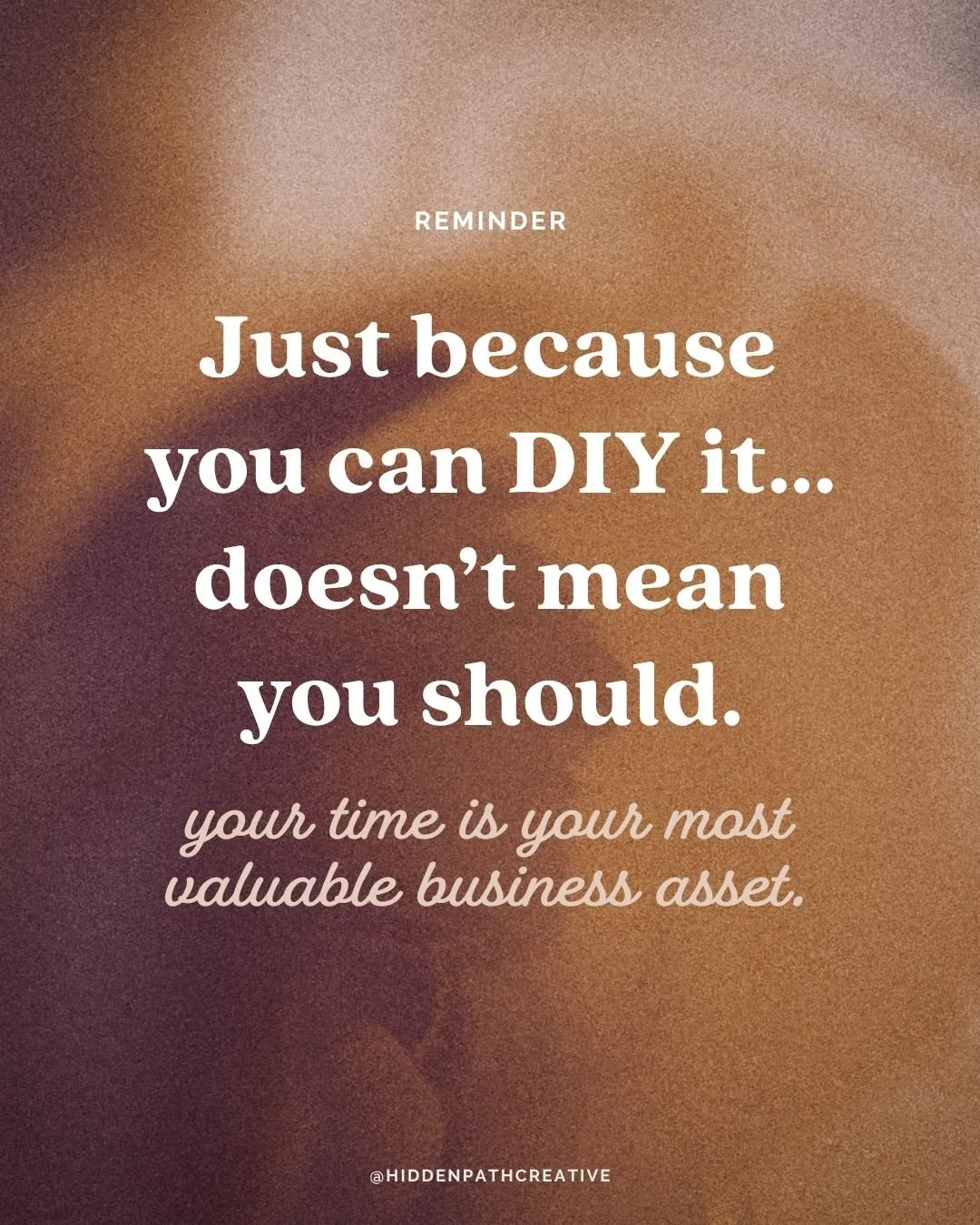 One of the biggest mindset shifts founders make is realizing these are two different questions:⁣
❌ Can I do this myself?⁣
✅ Is this the highest and best use of my time?⁣
⁣
Most growing product brands can learn packaging design.⁣
⁣
They can research p