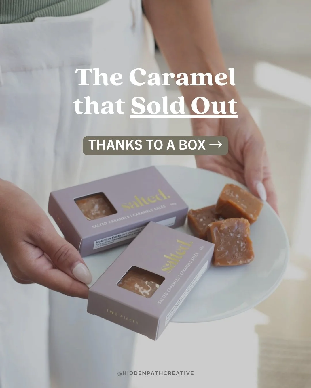 One of my favorite reminders:⁣
⁣
The product didn't change.⁣
⁣
The packaging did.⁣
⁣
A product Salted had already been selling became their most reordered wholesale item after moving from a simple bag to premium boxed packaging.⁣
⁣
Nothing about the 