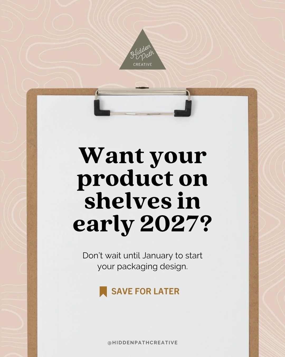 When you&rsquo;re planning seasonal packaging, you can&rsquo;t work backward from the date the shopper sees the product on the shelf.⁣
⁣
You have to work backward from when the RETAILER is buying it.⁣
⁣
January Reset is a perfect example.⁣
⁣
For shop