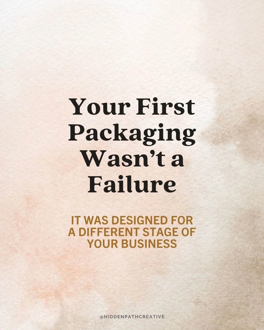 I've talked to so many product founders who hesitate to redesign their packaging because they've already invested in it once.⁣
⁣
But here's something worth considering:⁣
⁣
Your first packaging might have done exactly what you needed it to do.⁣
⁣
It h