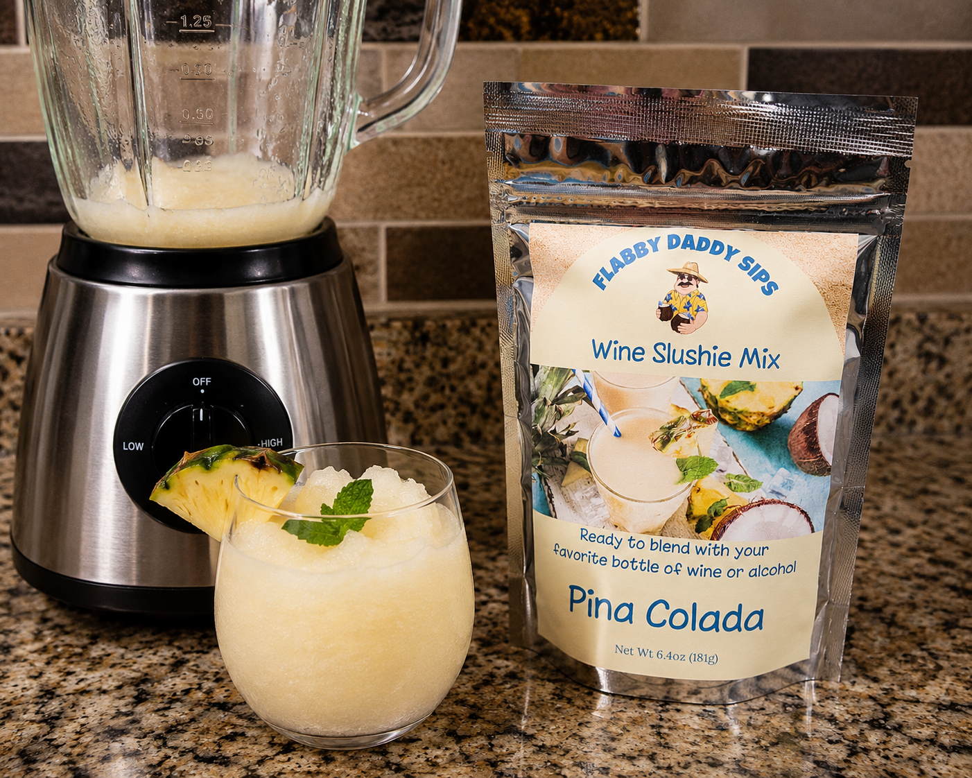 Piña Colada Cocktail Slushie Mix
