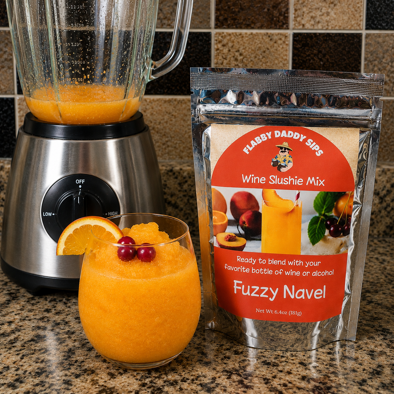 Fuzzy Navel Cocktail Slushie Mix