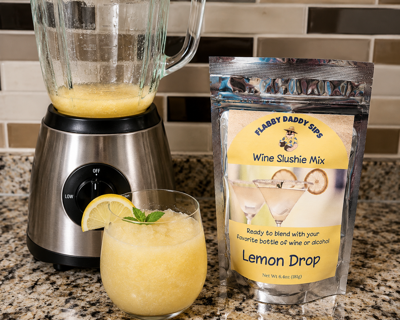 Lemon Drop Cocktail Slushie Mix