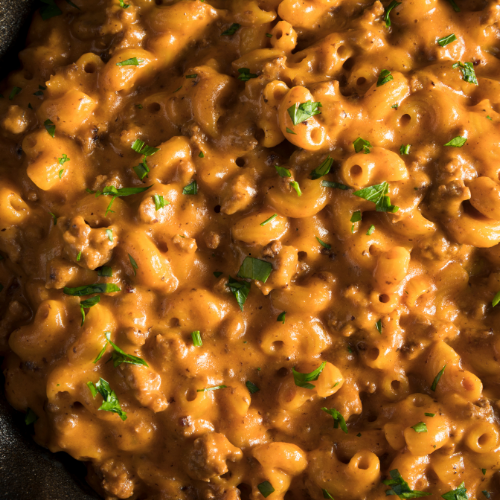 Cheeseburger Macaroni Skillet Creation