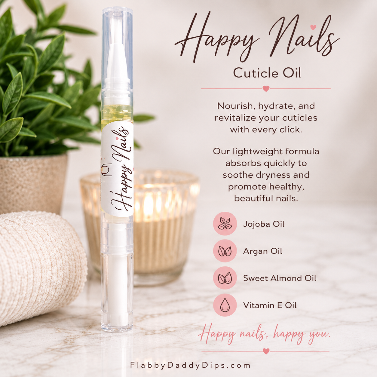 Happy Nails Cuticle Oil (contains nut oil)
