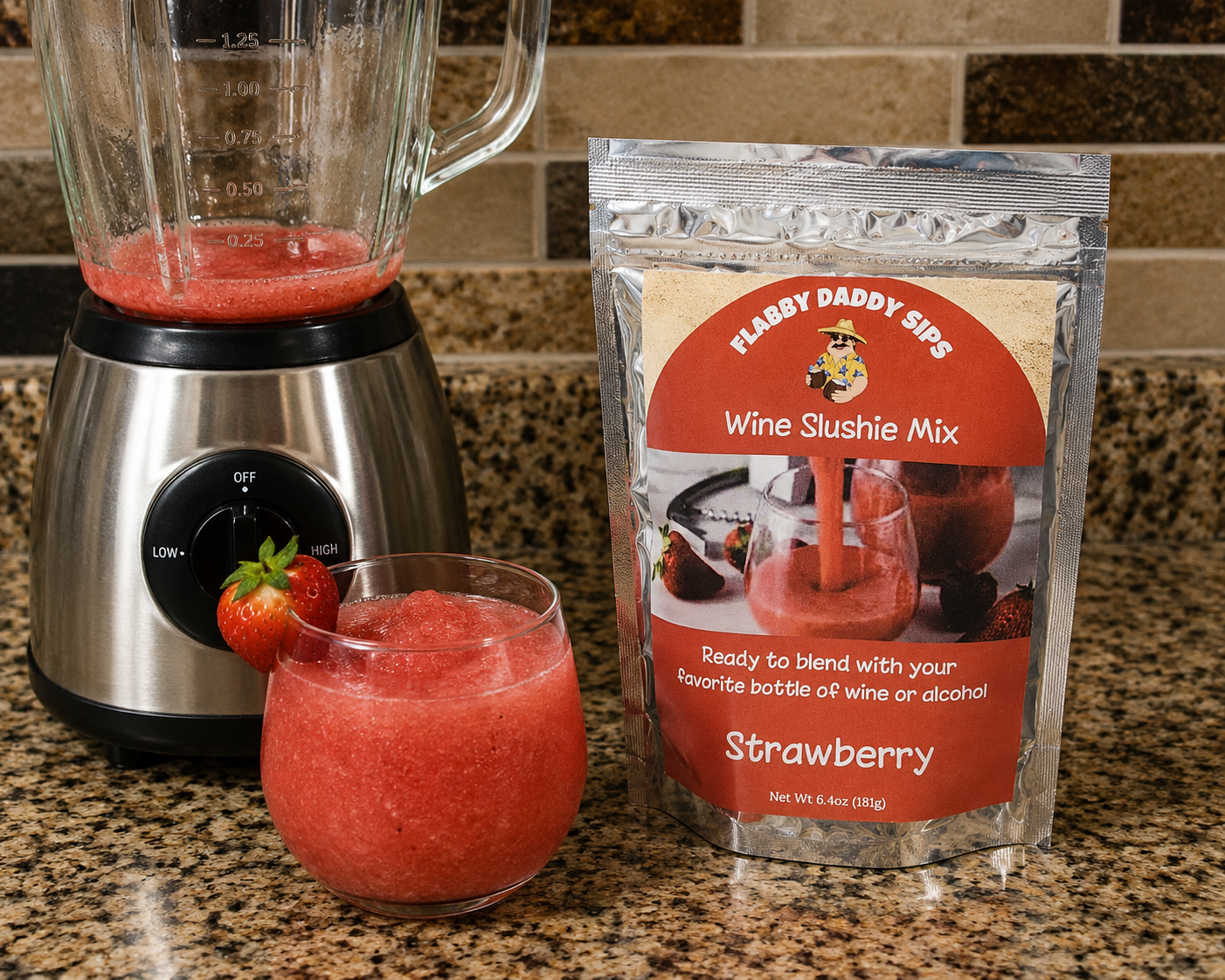 Strawberry Cocktail Slushie Mix